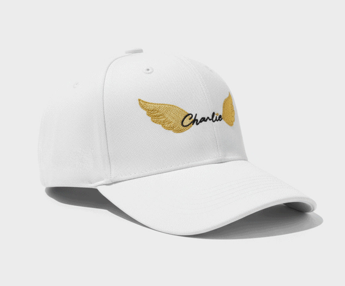 White cap filled logo