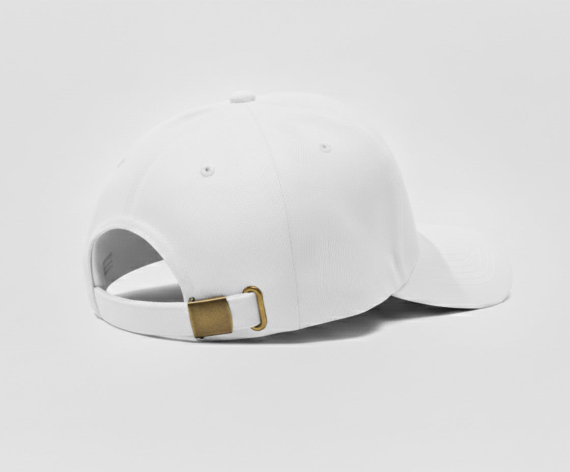 White cap filled logo
