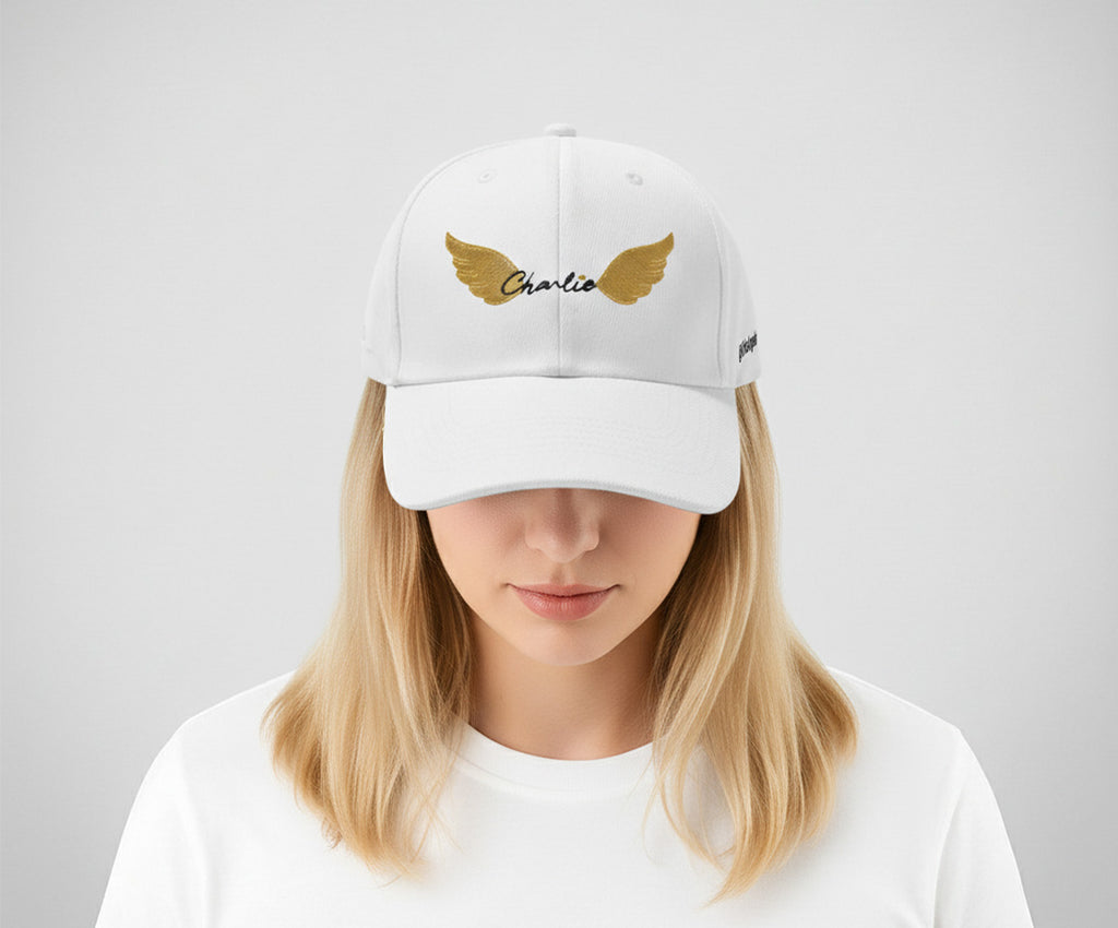 White cap filled logo