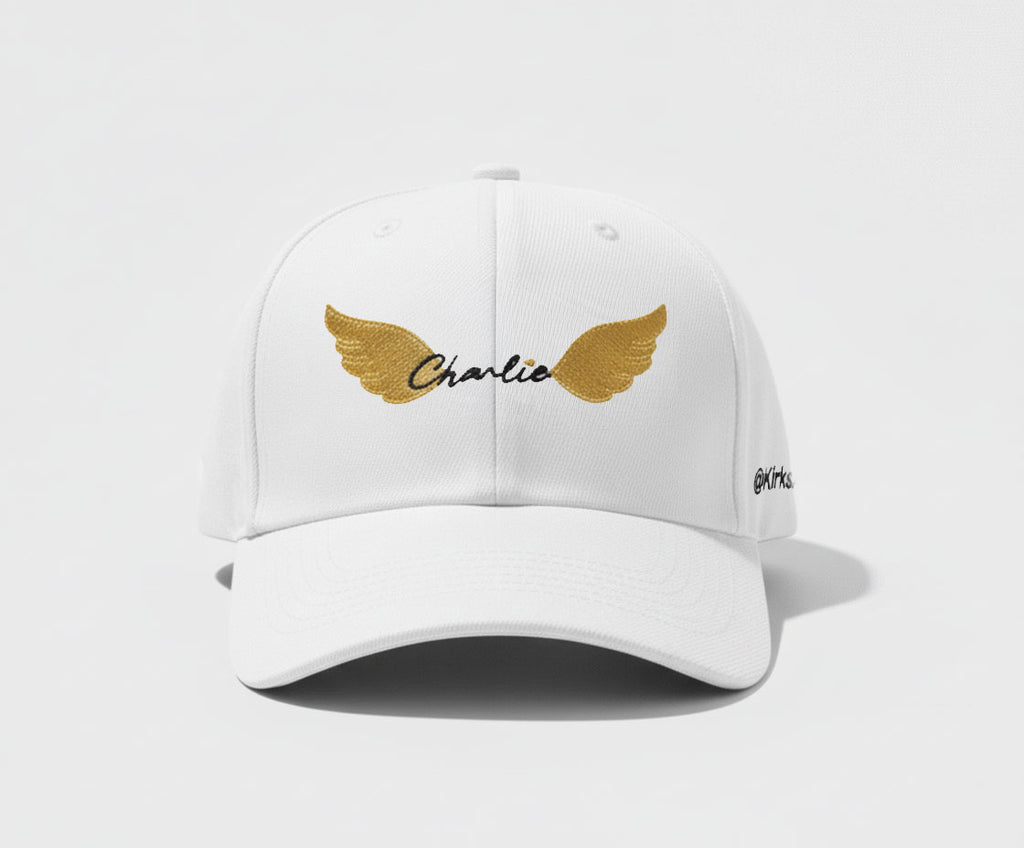 White cap filled logo