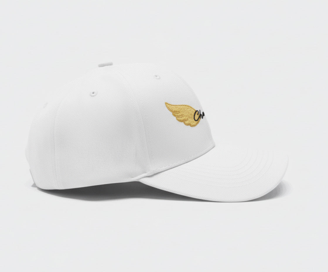White cap filled logo